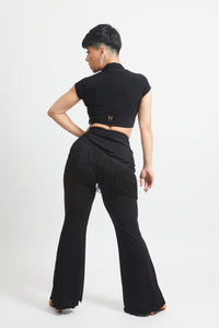 Latin Mesh Fringe Throw Over Skirt