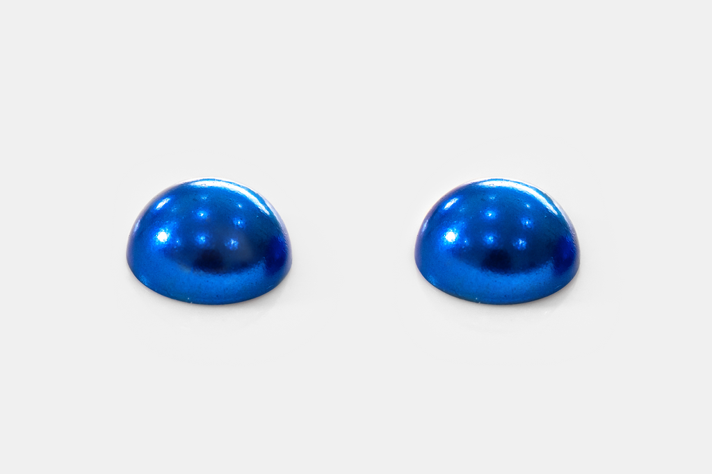 Blue Half Round Pearls - PRE ORDER