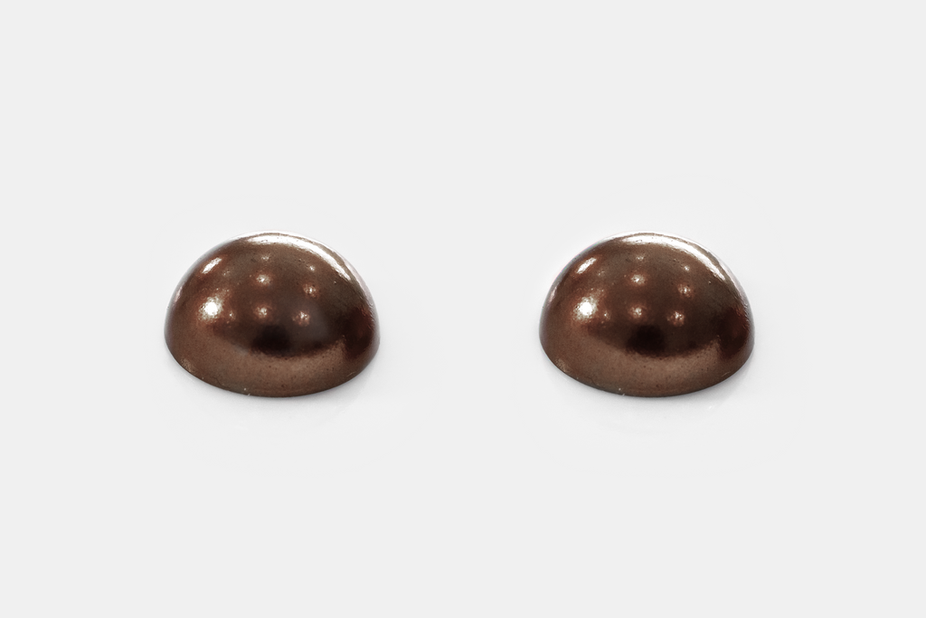 Brown Half Round Pearls - PRE ORDER