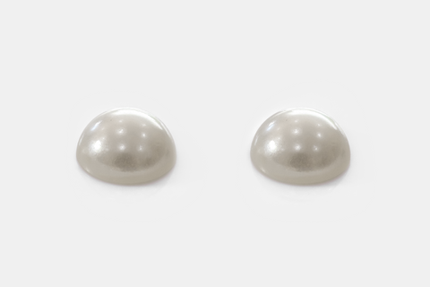 Blue Half Round Pearls - PRE ORDER