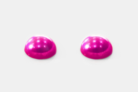 Candy Pink Half Round Pearls - PRE ORDER