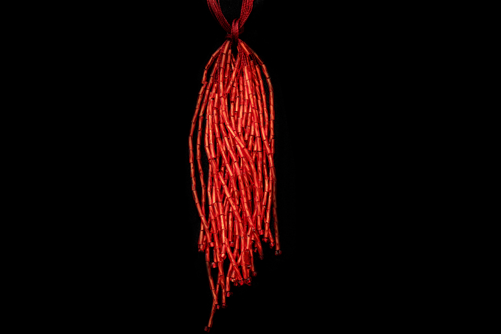 Red Bugle Beads