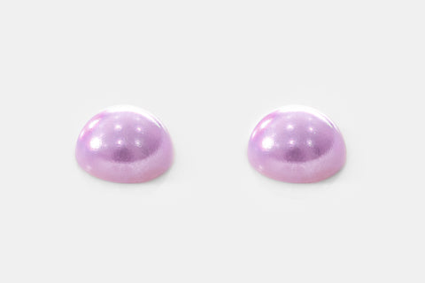 Silver Half Round Pearls - PRE ORDER