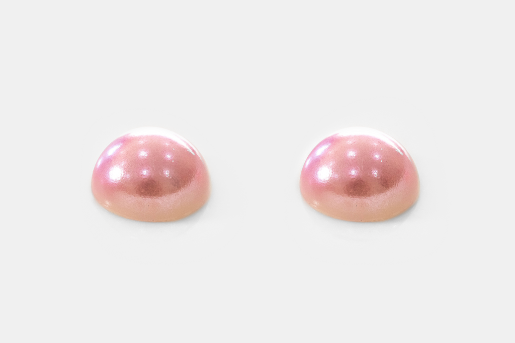 Light Pink Half Round Pearls - PRE ORDER