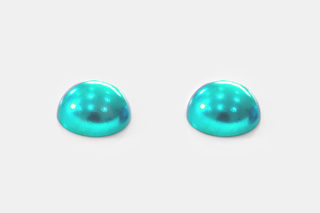 Aqua Half Round Pearls - PRE ORDER