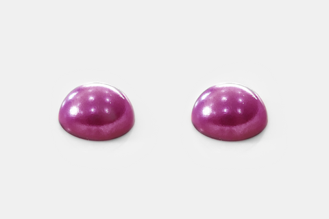 Peridot Half Round Pearls - PRE ORDER